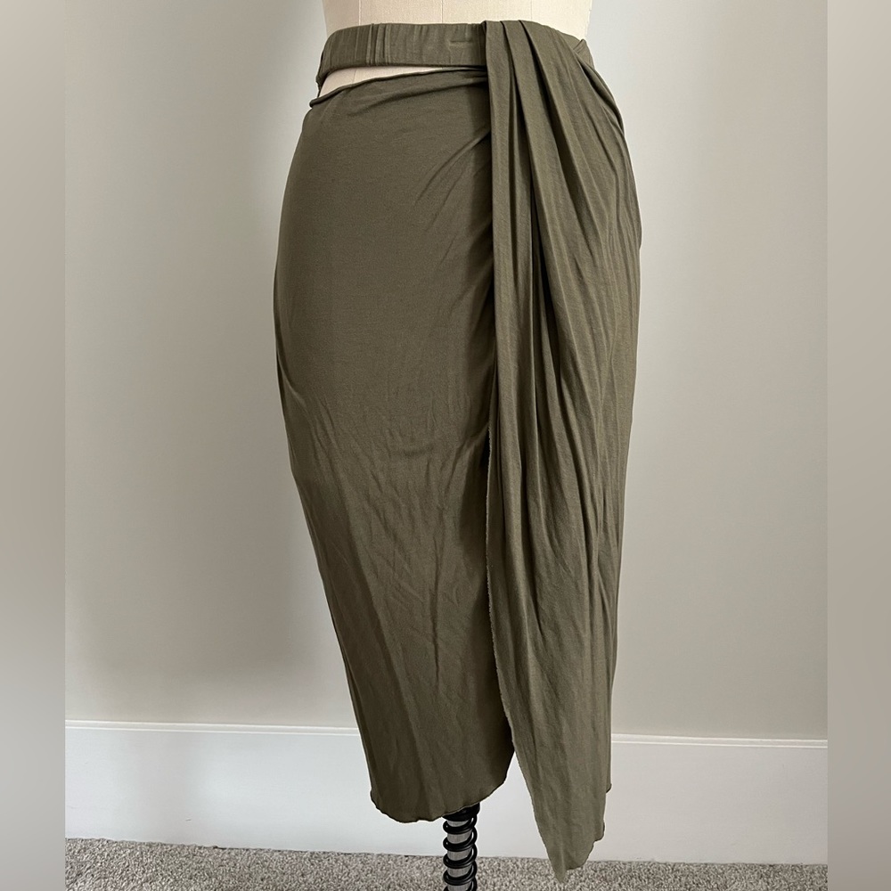 Helmut Lang drape skirt